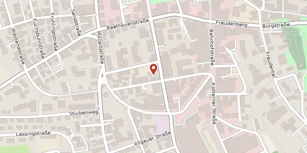Karte der Umgebung von Hirnbeinstr. 8, 87535 Kempten