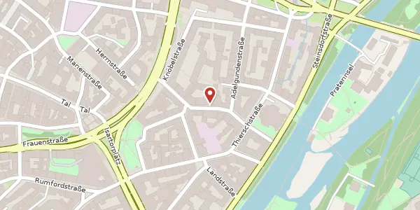 Karte der Umgebung von Mannhardtstr. 5, 80538 München