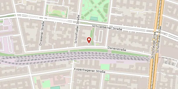 Karte der Umgebung von Dänenstraße 12, 10439 Berlin