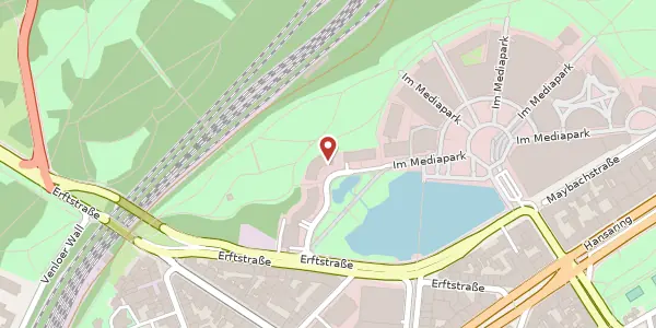 Karte der Umgebung von Im Mediapark 11, 50670 Köln