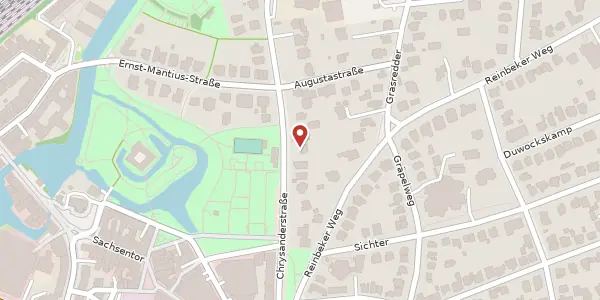 Karte der Umgebung von Chrysanderstraße 24, 21029 Hamburg
