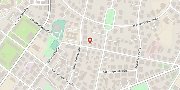 Karte der Umgebung von Kyffhäuserstraße 9, 01309 Dresden