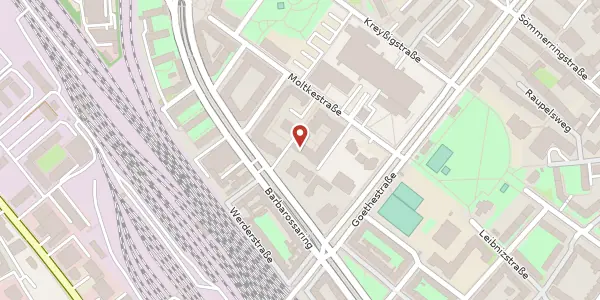 Karte der Umgebung von Barbarossaring 6, 55118 Mainz