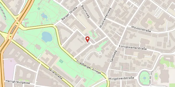 Karte der Umgebung von Palmstraße 13, 60316 Frankfurt