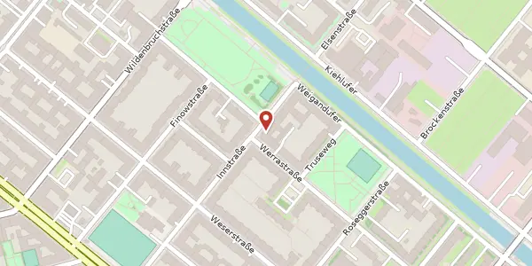 Karte der Umgebung von Innstraße 44, 12045 Berlin