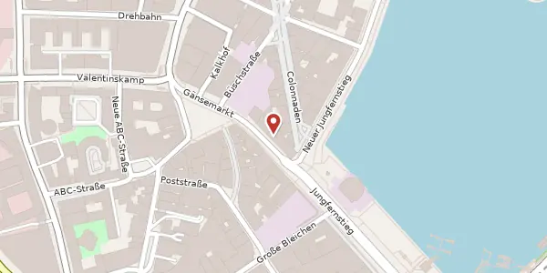 Karte der Umgebung von Jungfernstieg 51, 20354 Hamburg