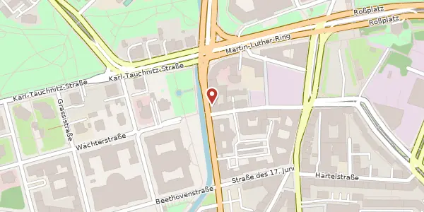 Karte der Umgebung von Harkorstraße 7, 04107 Leipzig