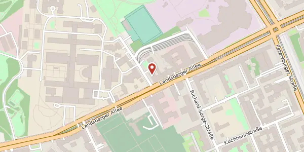 Karte der Umgebung von Virchowstraße 1, 10249 Berlin