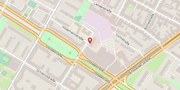 Karte der Umgebung von Mandelstraße 16, 10409 Berlin