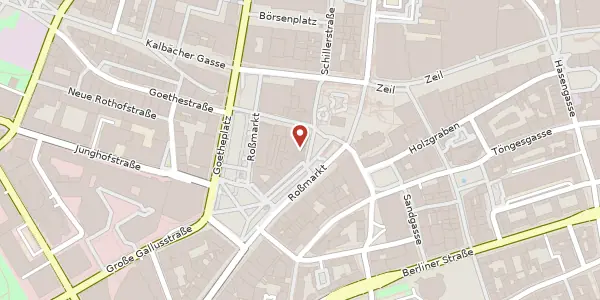Karte der Umgebung von An der Hauptwache 2, 60313 Frankfurt
