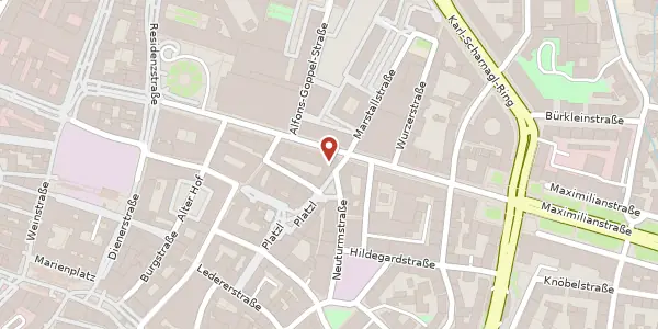 Karte der Umgebung von Maximilianstr. 16, 80539 München