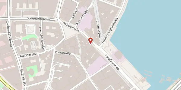 Karte der Umgebung von Jungfernstieg 41, 20354 Hamburg