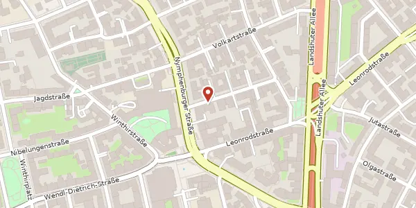 Karte der Umgebung von Ysenburgstr. 2, 80634 München