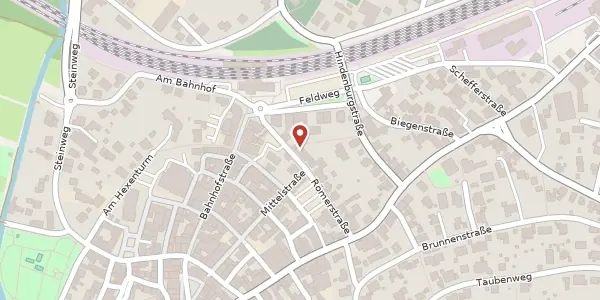 Karte der Umgebung von Römerstraße 1, 35274 Kirchhain