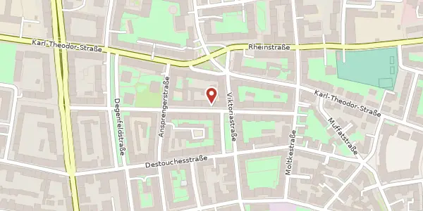 Karte der Umgebung von Unertlstr. 16, 80803 München