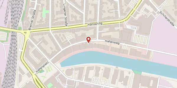 Karte der Umgebung von Hafenweg 18-20, 48155 Münster