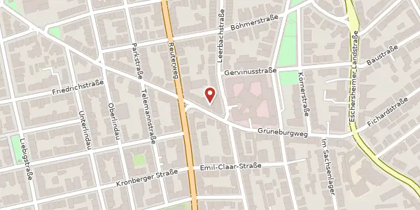 Karte der Umgebung von Grüneburgweg 58-62, 60322 Frankfurt am Main