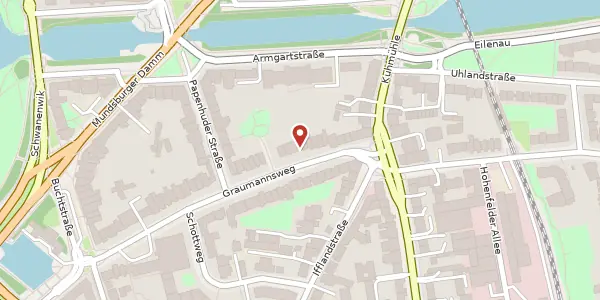 Karte der Umgebung von Graumannsweg 55, 22087 Hamburg