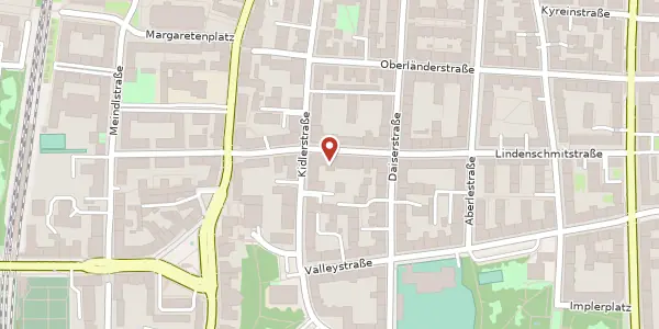 Karte der Umgebung von Lindenschmitstr. 29 / I, 81371 München