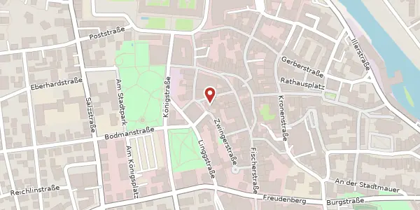 Karte der Umgebung von Auf'm Plätzle 6, 87435 Kempten