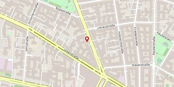 Karte der Umgebung von Kottbusser Damm 29, 10967 Berlin