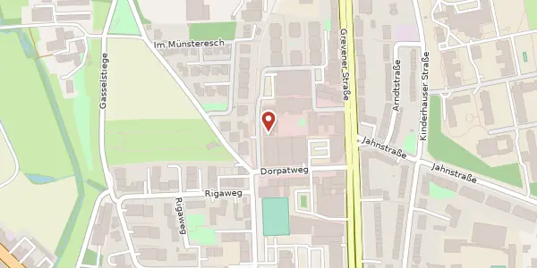 Karte der Umgebung von Germania Campus/Dorpatweg 10, 48159 Münster