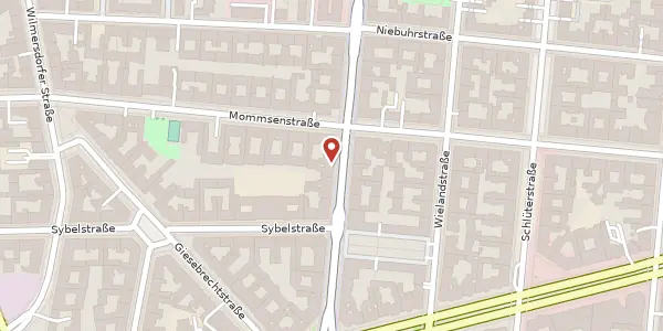 Karte der Umgebung von Leibnizstraße 59, 10629 Berlin