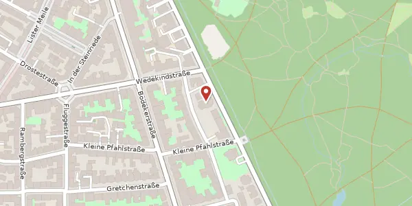 Karte der Umgebung von Hohenzollernstraße 43, 30161 Hannover