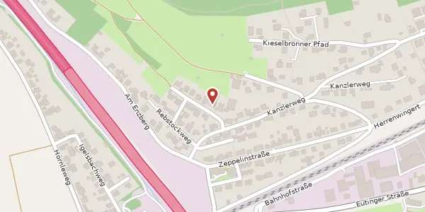 Karte der Umgebung von Bacchusstraße 10, 75223 Niefern-Öschelbronn