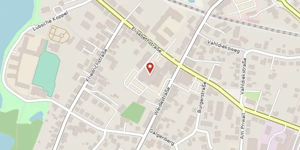 Karte der Umgebung von Elisabethstraße 72, 23701 Eutin