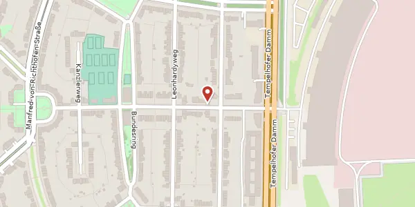 Karte der Umgebung von Paradestraße 12, 12101 Berlin