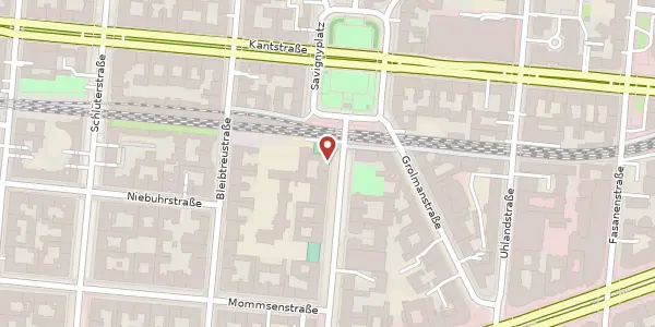 Karte der Umgebung von Knesebeckstraße 26, 10623 Berlin