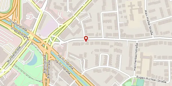 Karte der Umgebung von Mörsenbroicher Weg 23, 40470 Düsseldorf