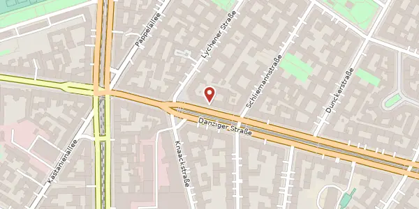 Karte der Umgebung von Danziger Straße 15, 10435 Berlin