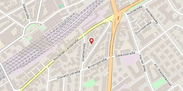 Karte der Umgebung von Kranichsteiner Str. 18, 60598 Frankfurt