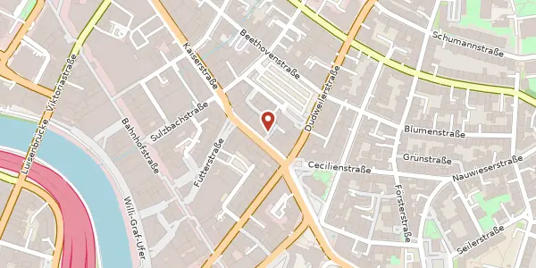 Karte der Umgebung von Kaiserstraße 5, 66111 Saarbrücken