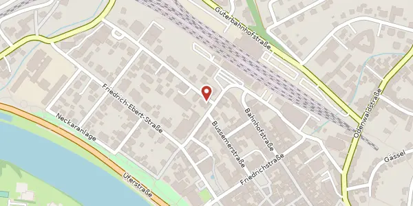 Karte der Umgebung von Itterstraße 2, 69412 Eberbach
