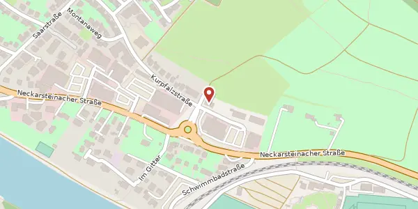 Karte der Umgebung von Kurpfalzstraße 35, 69151 Neckargemünd