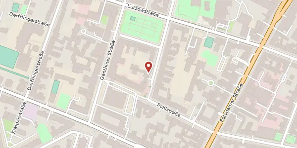 Karte der Umgebung von Kluckstraße 36, 10785 Berlin