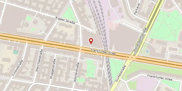 Karte der Umgebung von Frankfurter Allee 111, 10247 Berlin