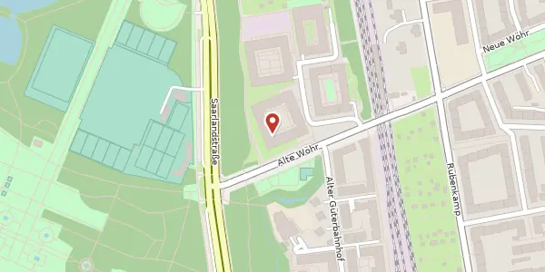 Karte der Umgebung von Feldahornweg 23, 22303 Hamburg