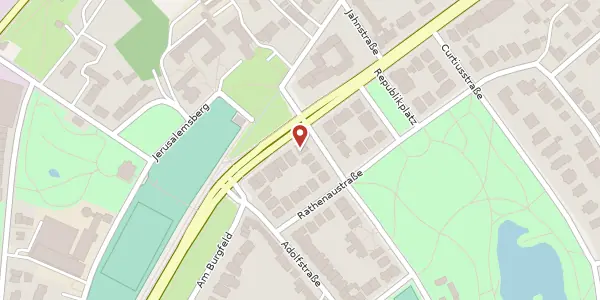 Karte der Umgebung von Travemünder Allee 6 a, 23568 Lübeck
