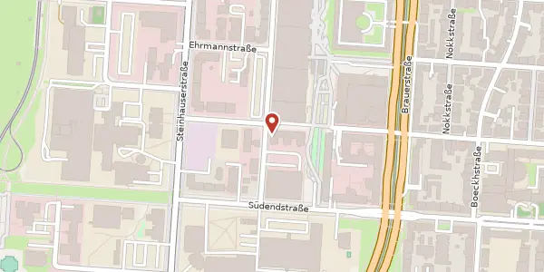 Karte der Umgebung von Lorenzstraße 29, 76135 Karlsruhe