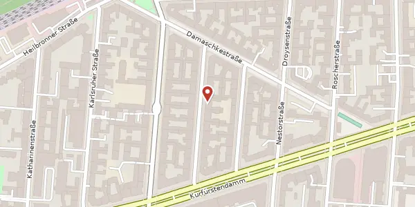 Karte der Umgebung von Hektorstraße 6, 10711 Berlin