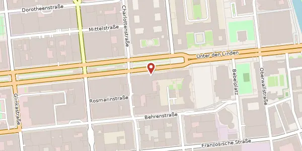 Karte der Umgebung von Unter den Linden 13-15, 10117 Berlin