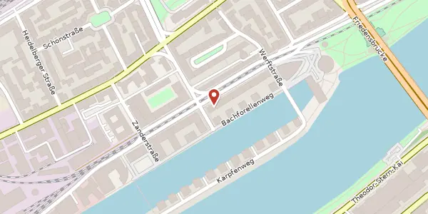 Karte der Umgebung von Hafenstr. 4, 60327 Frankfurt