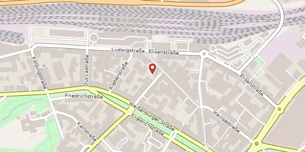 Karte der Umgebung von Erthalstr. 17, 63739 Aschaffenburg