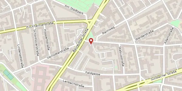 Karte der Umgebung von Ludwig-Feuerbach-Str. 4, 90489 Nürnberg