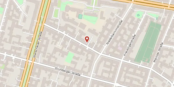 Karte der Umgebung von Boxhagener Straße 111, 10245 Berlin