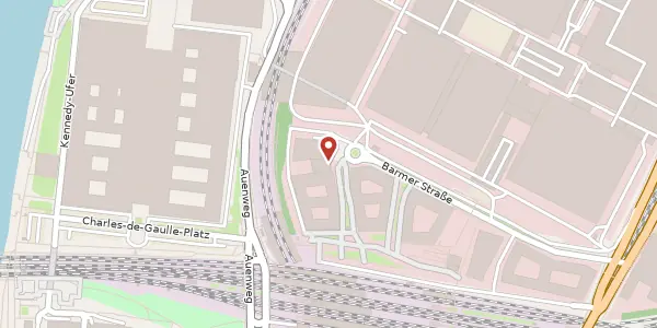 Karte der Umgebung von Deutzer Allee 1, 50679 Köln